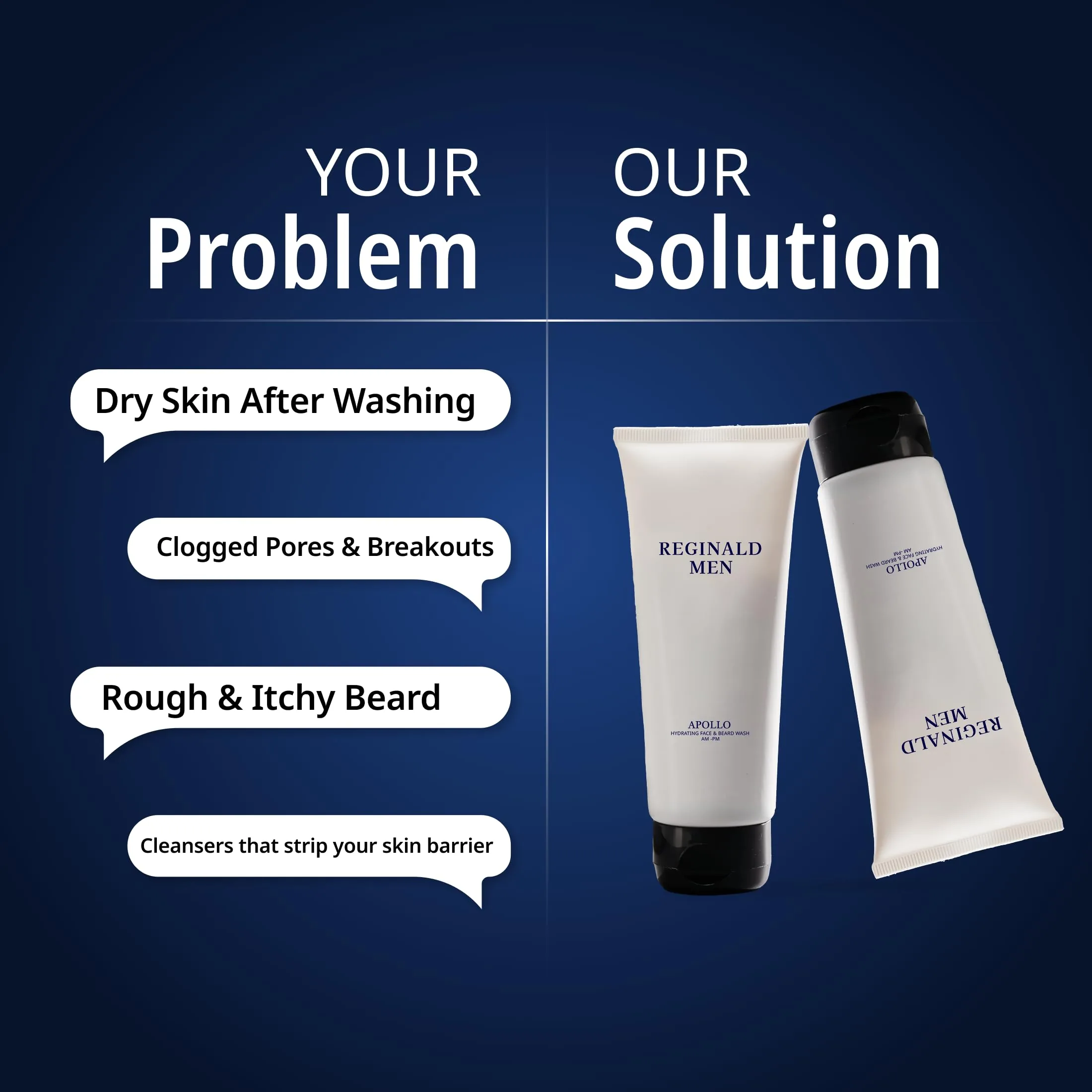 Reginald Men Apollo Brightening Face Wash | Cream-Based Face and Beard Cleanser | Sulphate-Free Daily Grooming-4