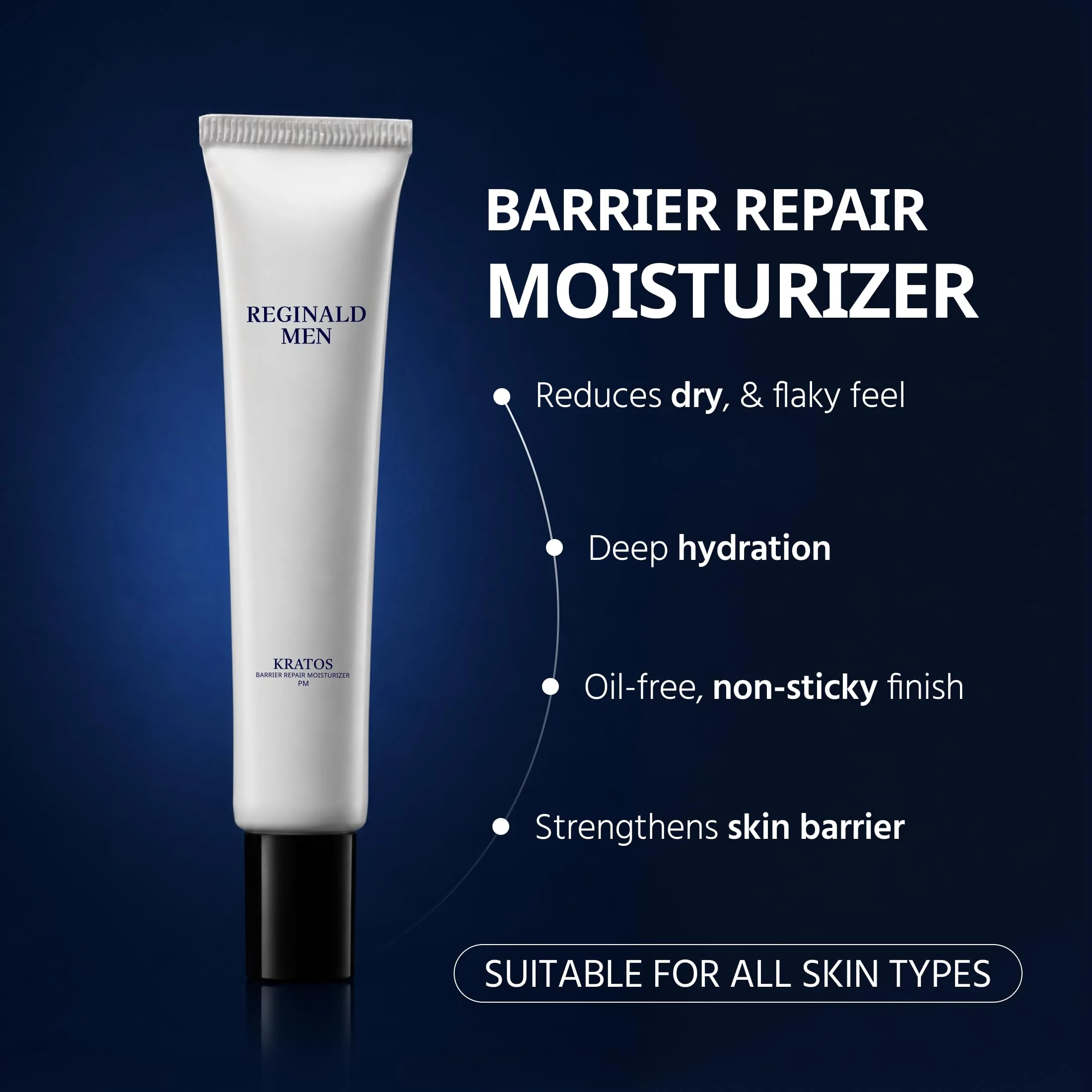 Reginald Men Gel Kratos Strengthening Moisturizer | Lightweight Gel-Cream | Fragrance-Free Hydration-2