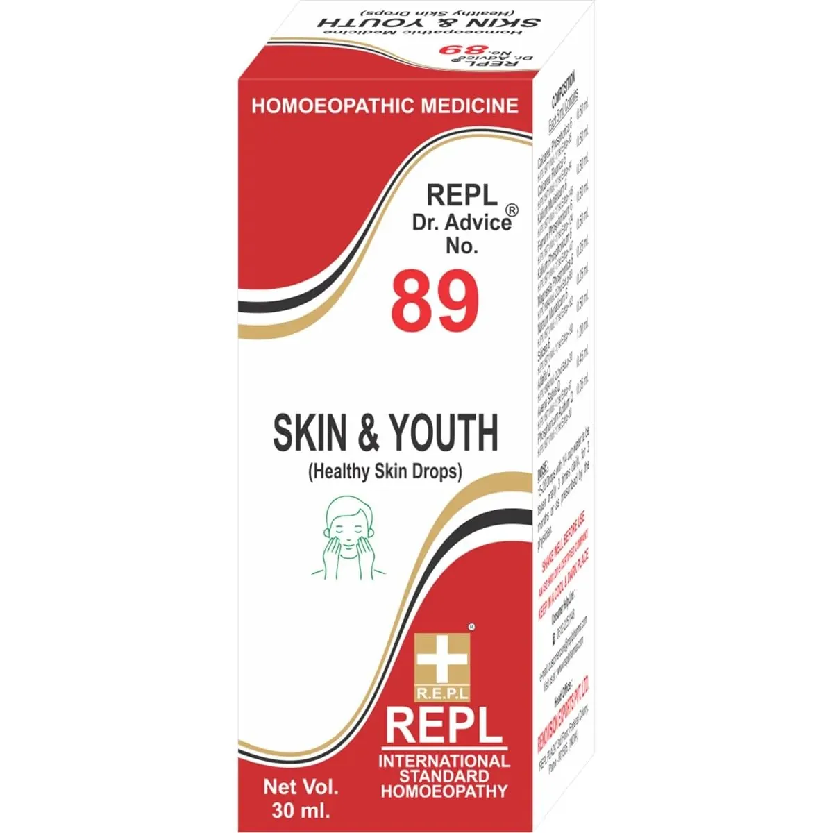 REPL Dr. Advice No.89 Skin and Youth Drops | Homeopathic Liquid | Natural Skin and Tissue Support-2