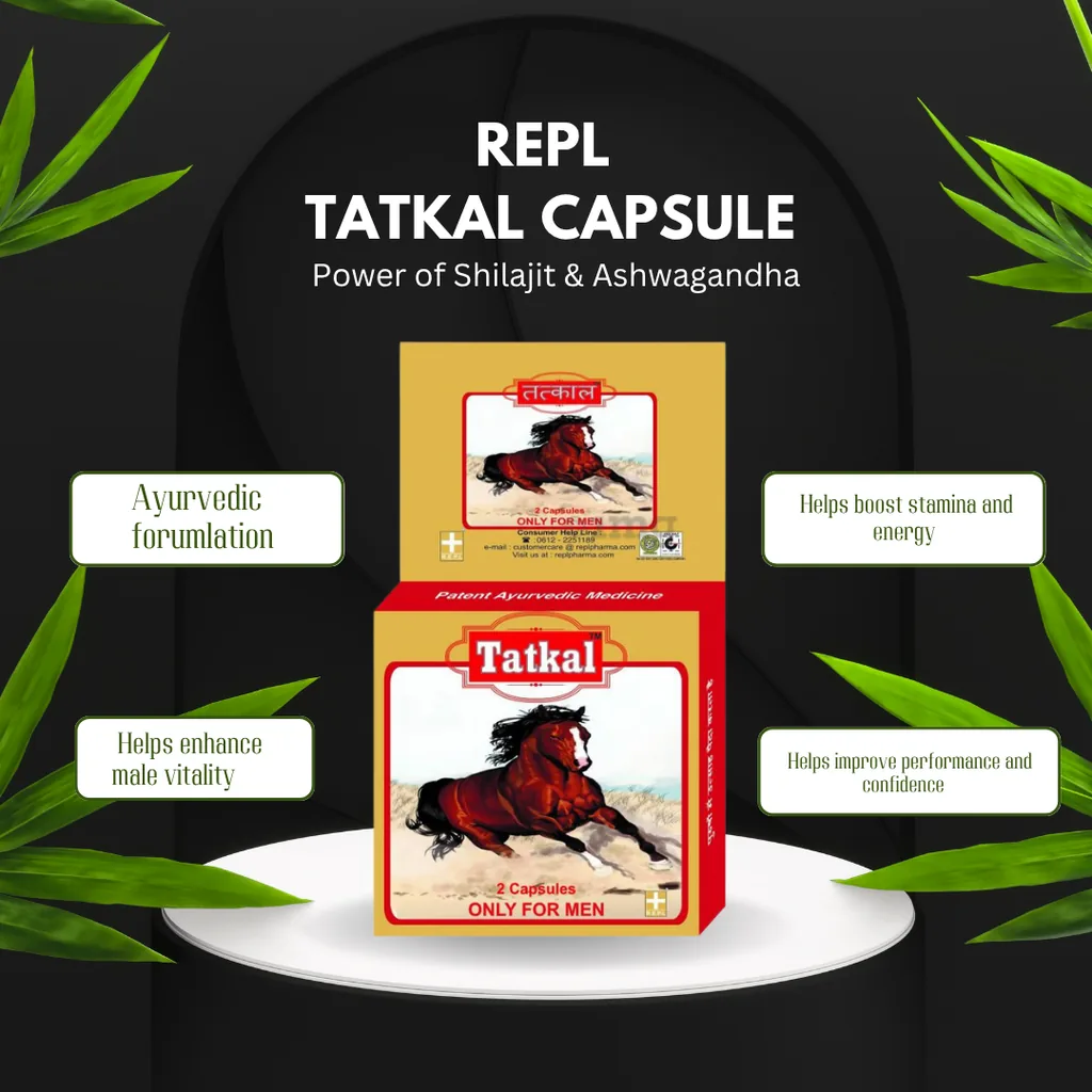 REPL Tatkal Capsules | Ayurvedic Vitality Supplement | Natural Stamina Support-3