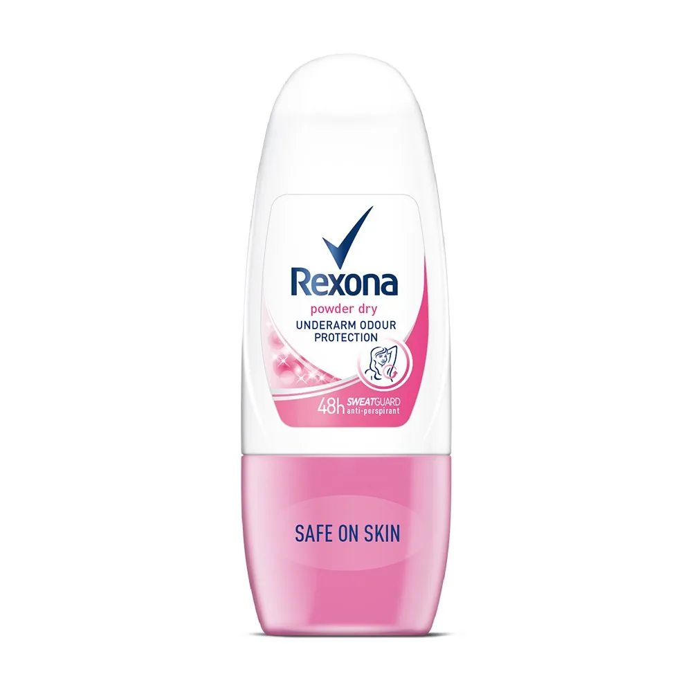 Rexona Powder Dry Underarm Roll On Deodorant For Women | 48H Sweat Guard | Alcohol-Free Odour Protection-2
