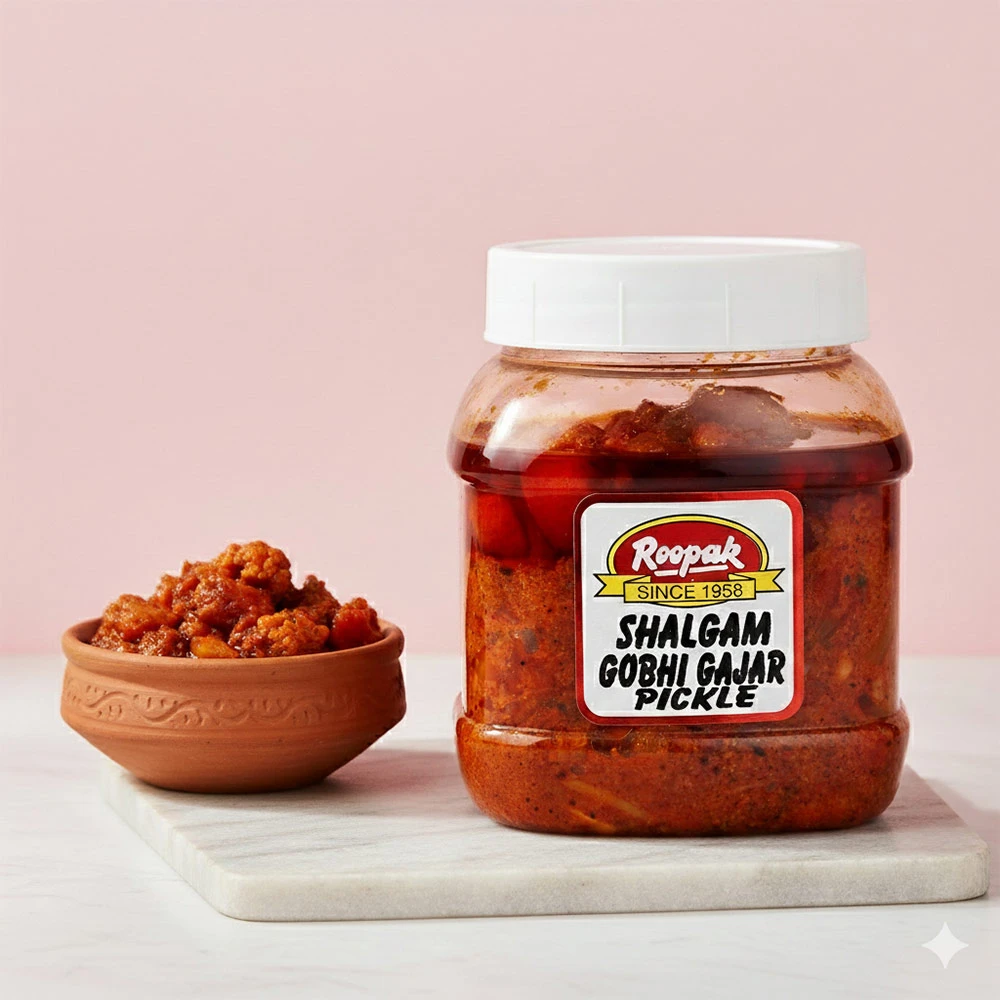 Roopak Shalgam Gobhi Gajar Pickle | Traditional Punjabi Sweet & Sour Mixed Vegetable Achar-2