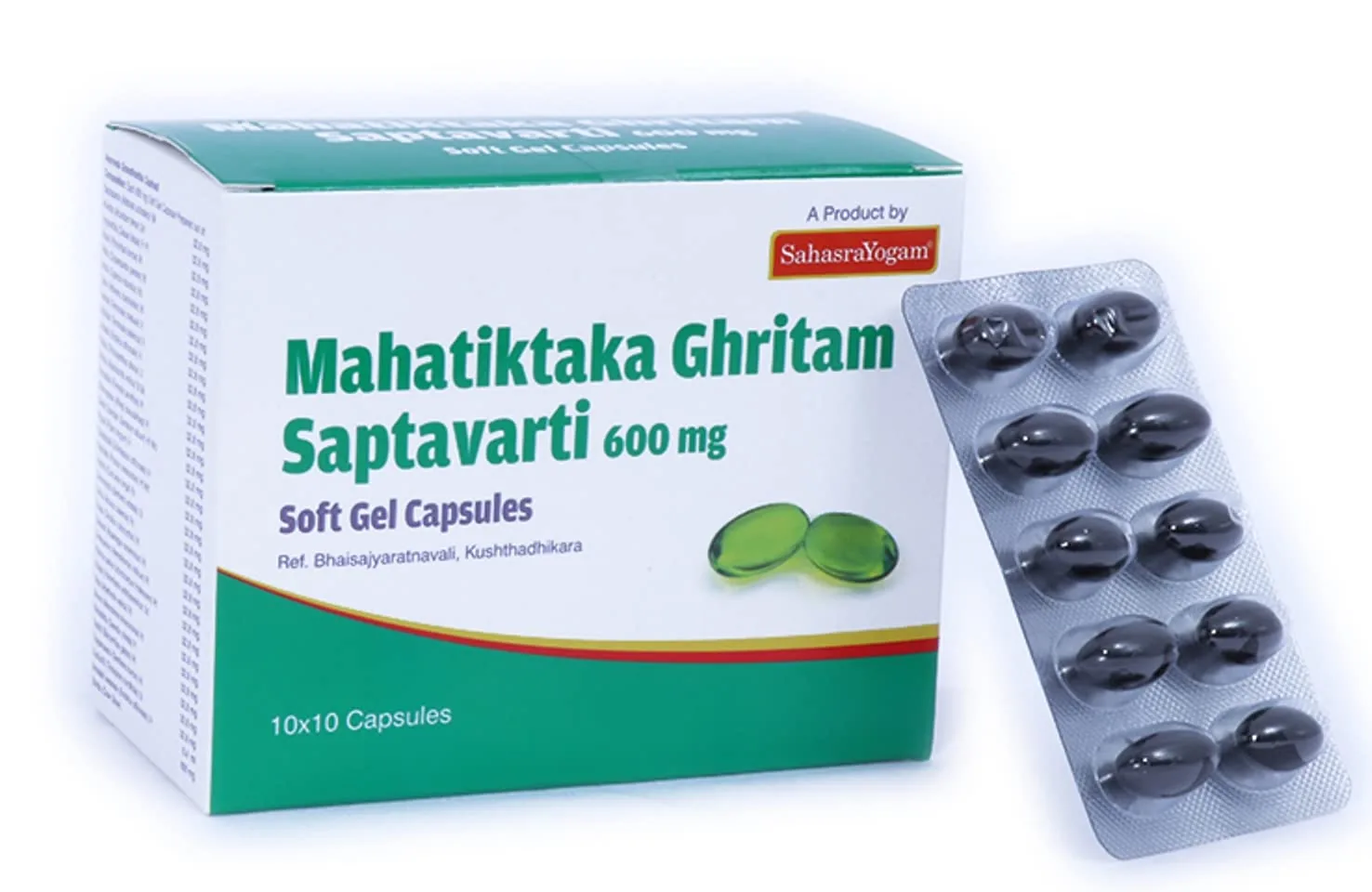 Sahasrayogam Mahatiktaka Ghritam Saptavarti Softgel Capsules