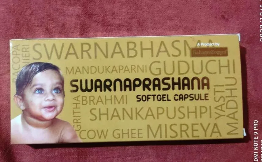 Sahasrayogam Swarnaprashana Softgels | Ayurvedic Children's Immunity & Cognitive Support | Traditional Swarna Prashana Formula-6