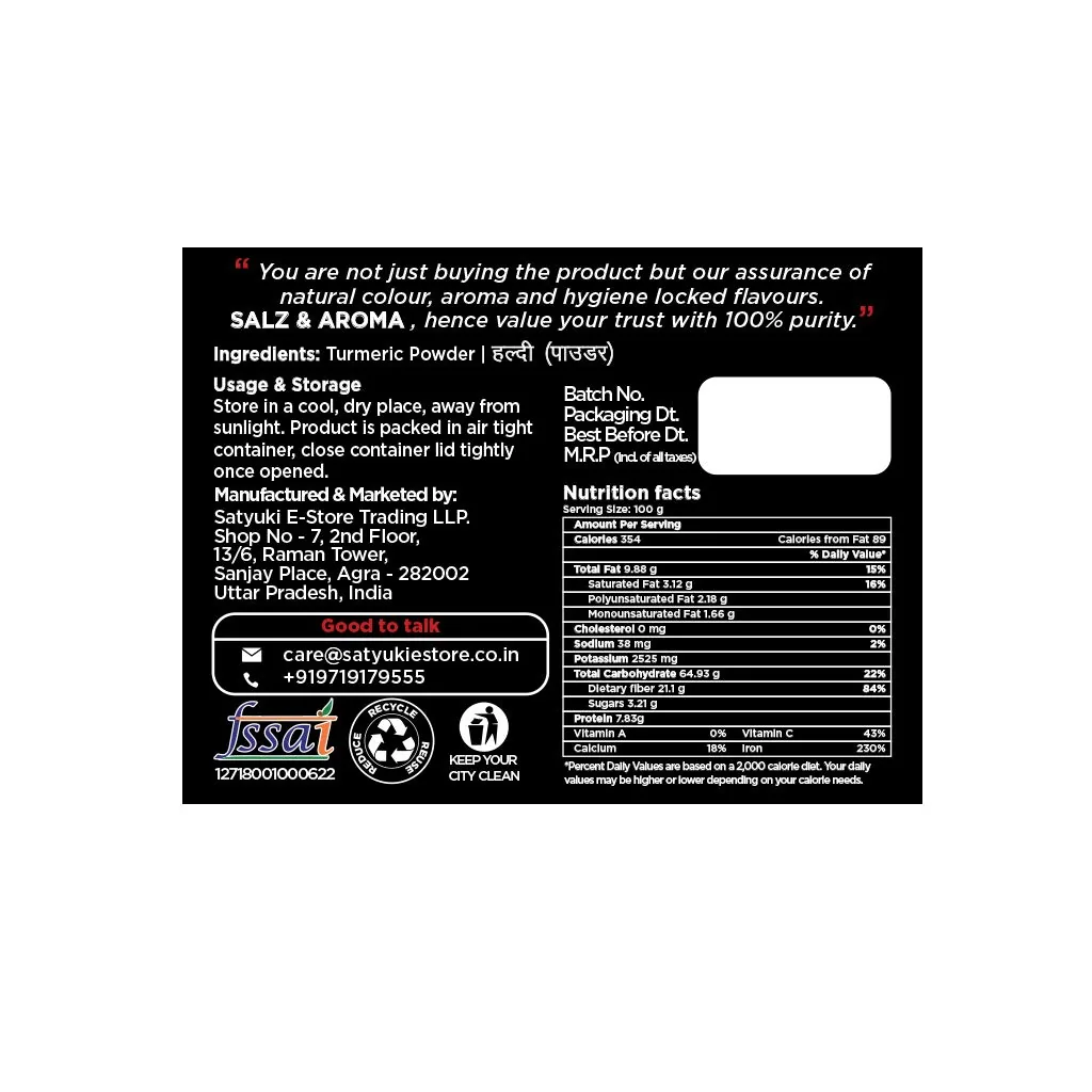 Salz and aroma turmeric powder - 6
