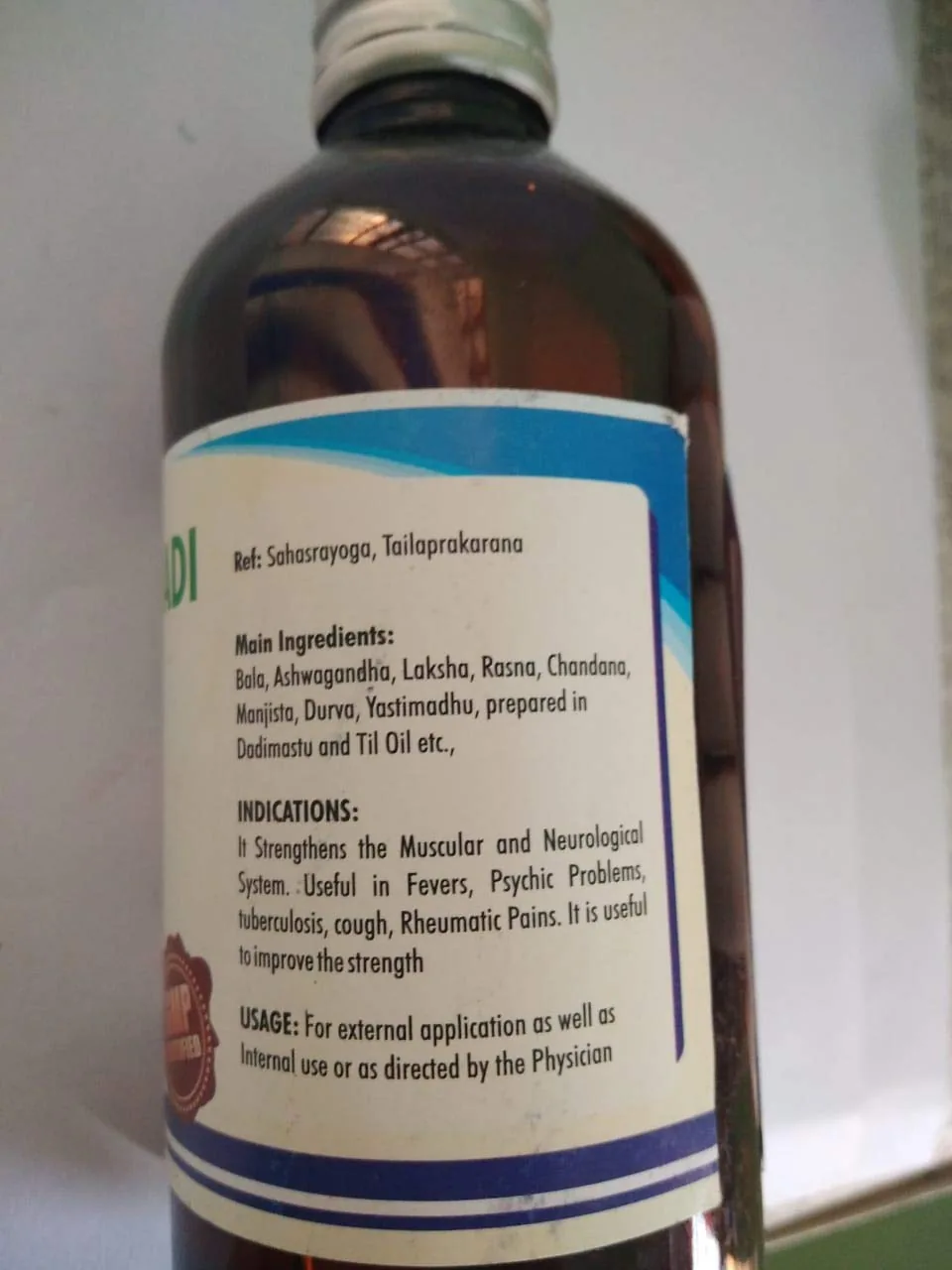 Samraksha Bala Ashwagandi Tailam | Ayurvedic Massage Oil | Muscle & Joint Support-2