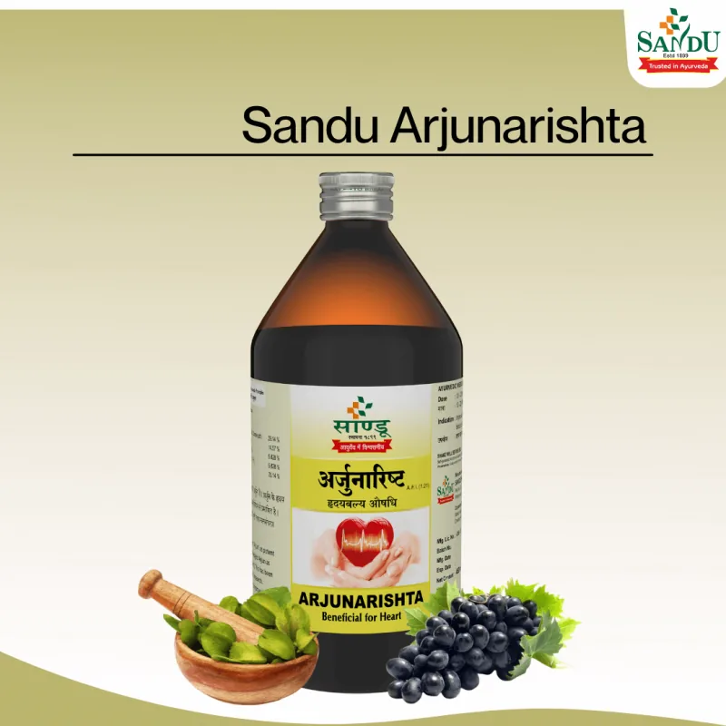 Sandu Arjunarishta | Traditional Ayurvedic Cardioprotective Tonic | Heart Muscle & Circulation Support-4