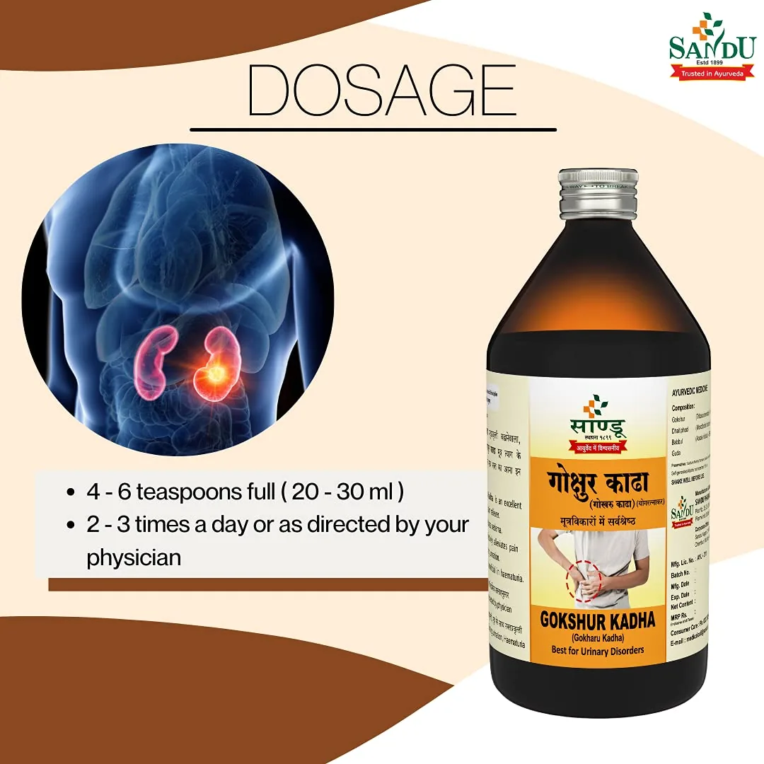 Sandu Gokshur Kadha | Ayurvedic Urinary Tonic | Kidney and Bladder Support-3