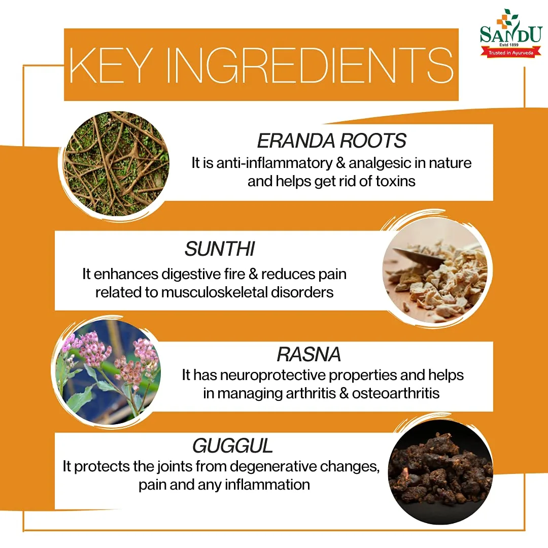 Sandu Maharasnadi Kadha | Ayurvedic Joint Care Decoction | Vata Balancing Formula for Mobility-3
