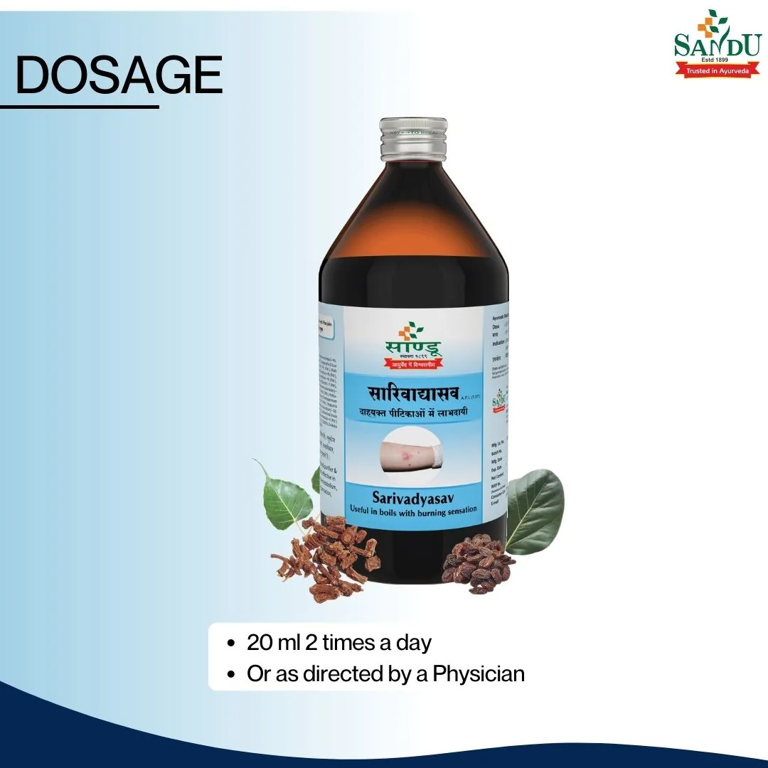 Sandu Sarivadyasav | Ayurvedic Blood Purifier | Herbal Tonic for Skin and Liver Health-5
