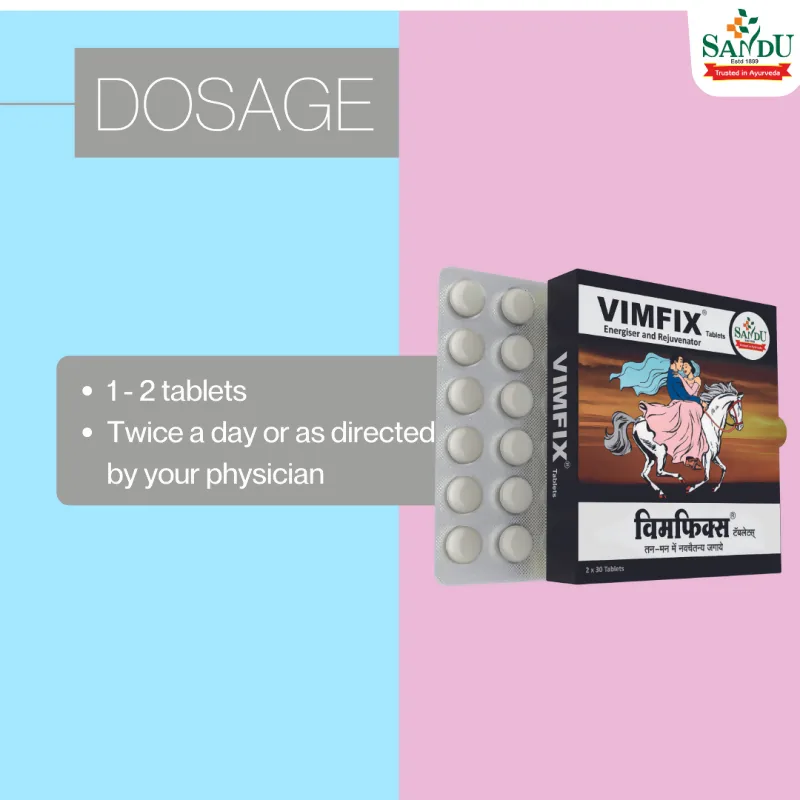 Sandu Vimfix Tablets | Ayurvedic Vitality Supplement | Natural Strength & Stamina Booster-5