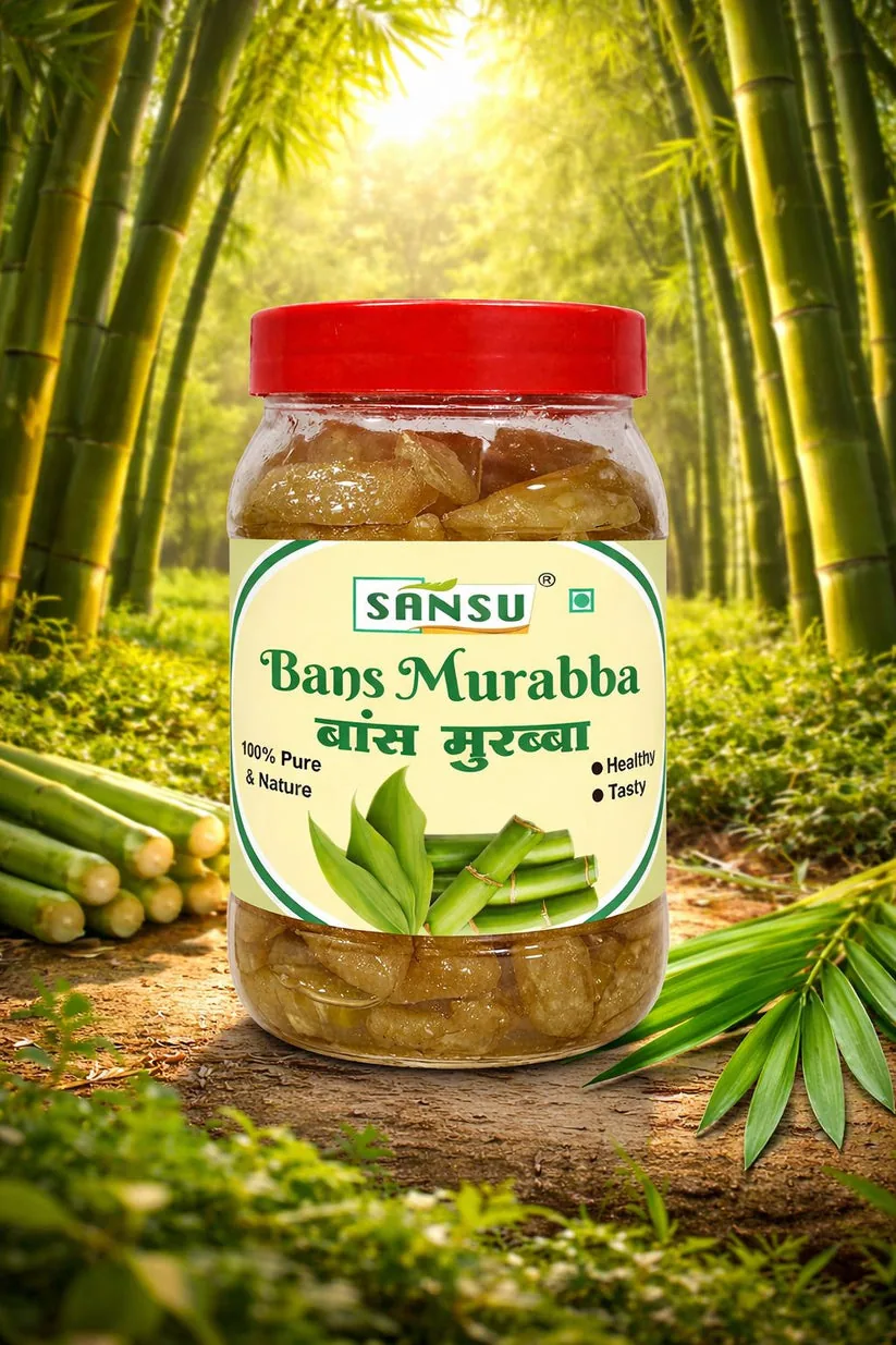 Sansu Bans Murabba | Sweet Bamboo Shoot Preserve | Traditional Honey Infused Recipe-3