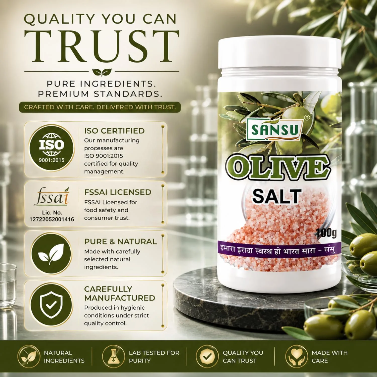 Sansu Olive Salt | Natural Jaitun Ka Namak | Digestive Wellness Support-7