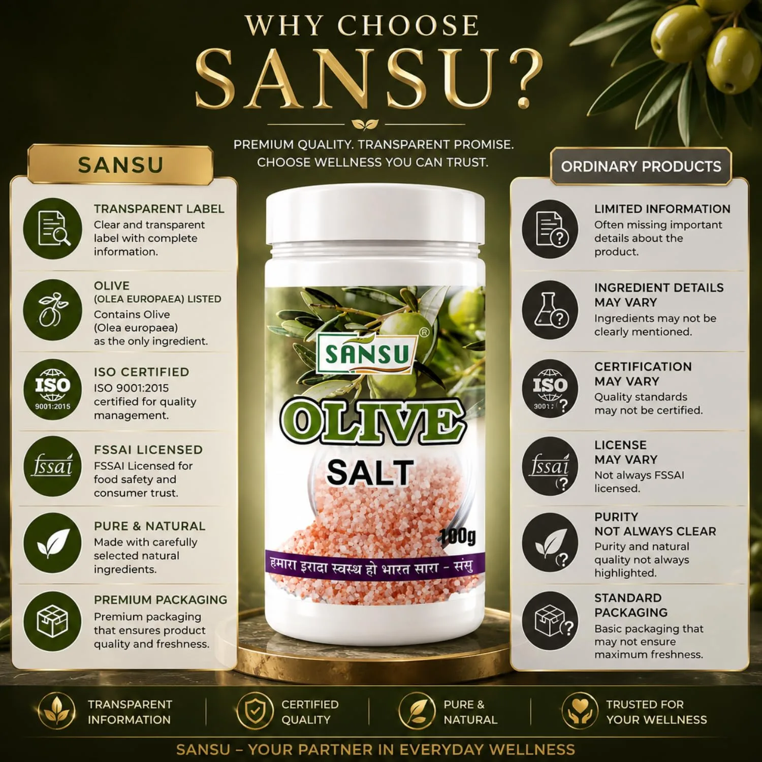 Sansu Olive Salt | Natural Jaitun Ka Namak | Digestive Wellness Support-8