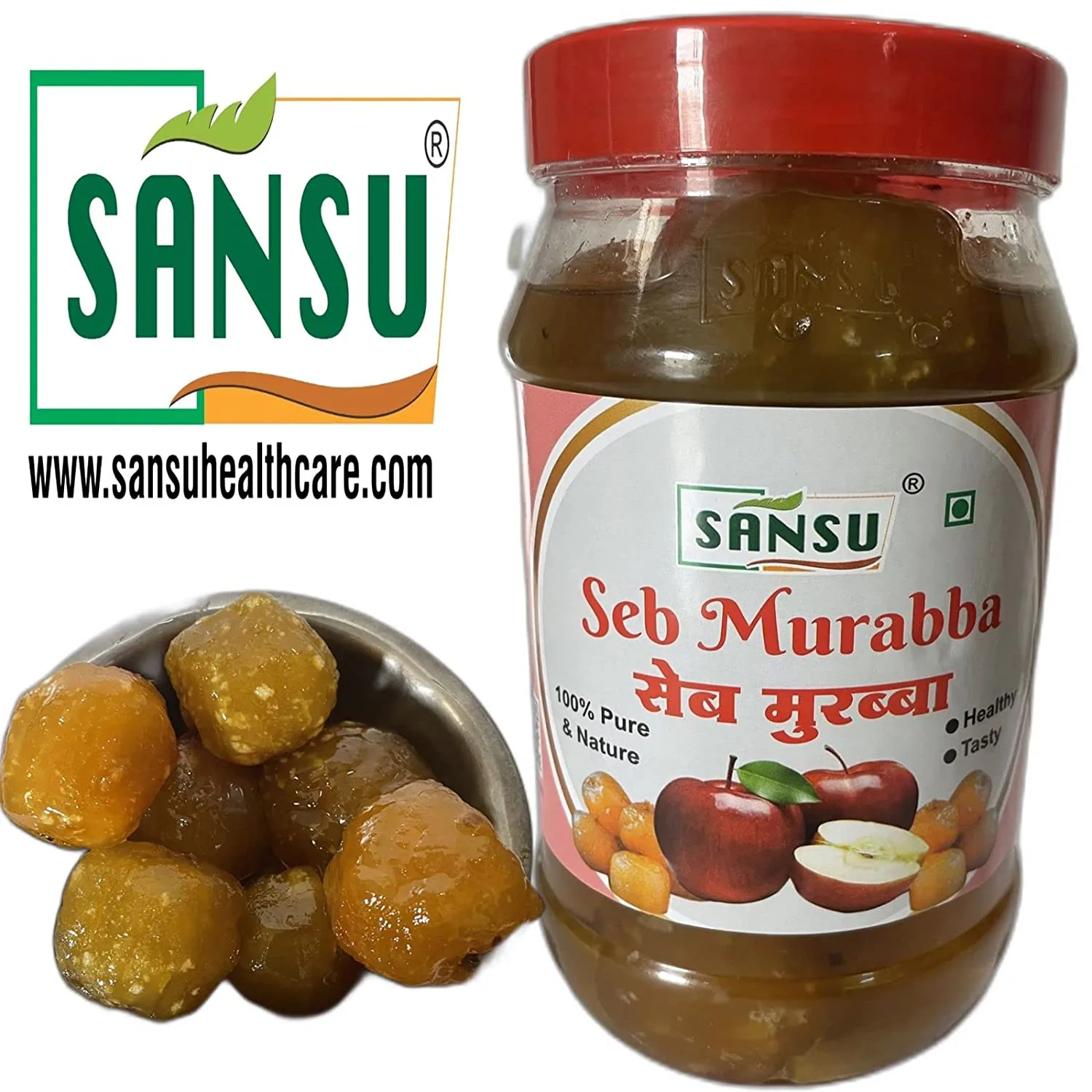 Sansu Seb Murabba | Traditional Apple Preserve | Homemade & Preservative-Free-3