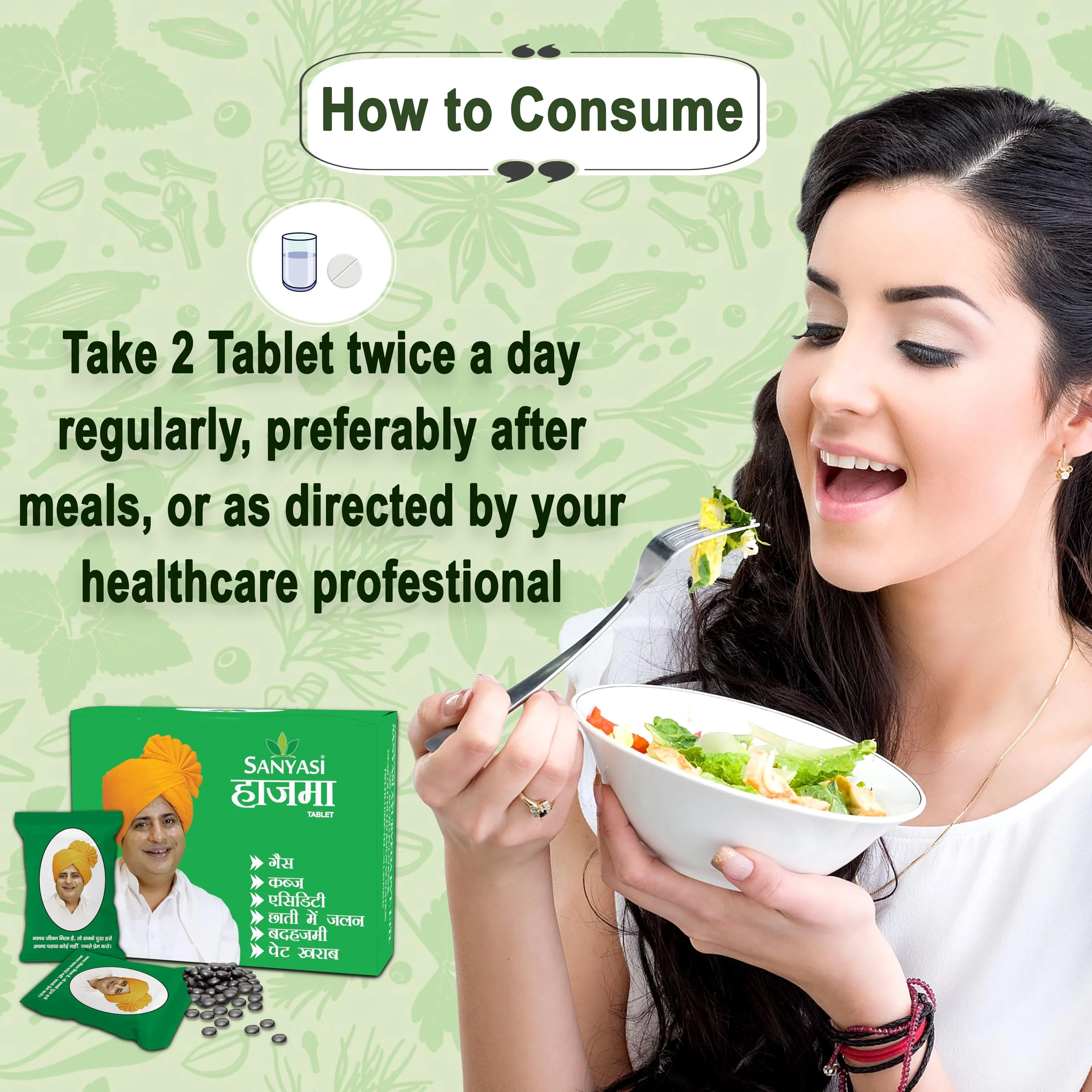 Sanyasi Hazma Tablets | Ayurvedic Digestive Supplement | Natural Relief from Gas & Acidity-5