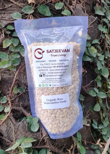 Satjeevan Organic Raw Watermelon Seeds | Nutrient-Dense Superfood | Raw & Unroasted-1