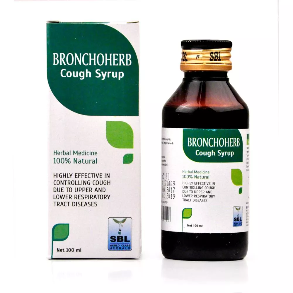 SBL Homeopathy Bronchoherb Cough Syrup | Non-Drowsy Herbal Formula | Natural Respiratory Support-1