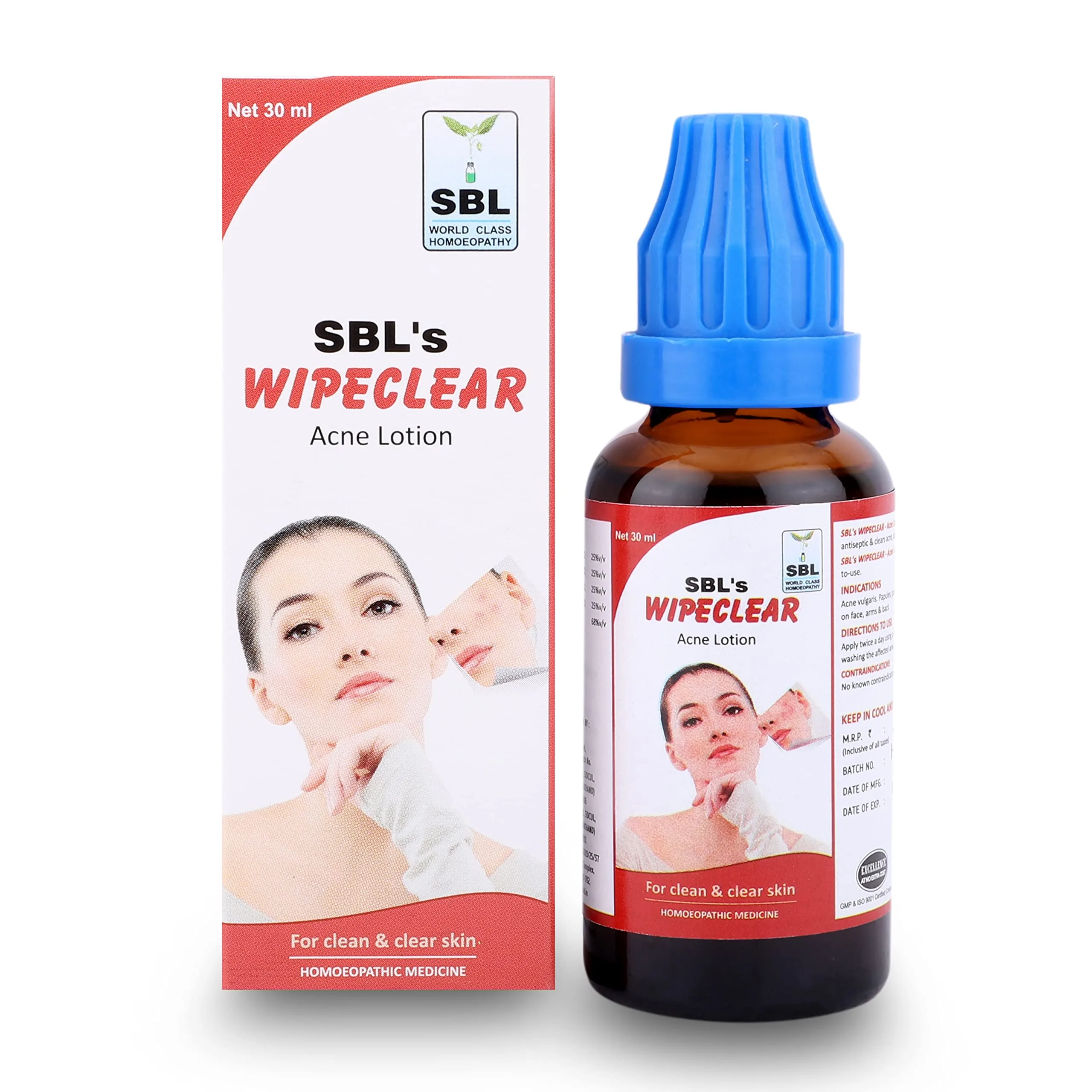 SBL Homeopathy Wipe Clear Acne Lotion | Antiseptic Cleanser | Clear Skin Formula-2