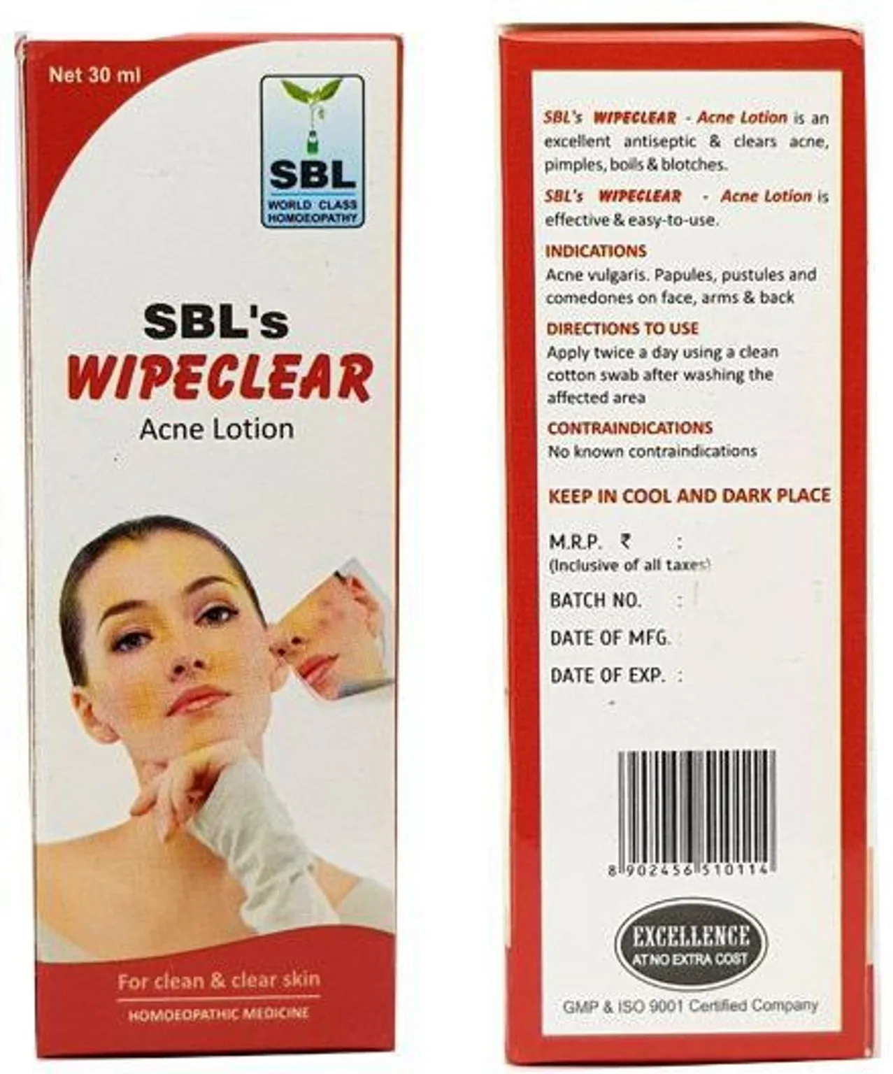 SBL Homeopathy Wipe Clear Acne Lotion | Antiseptic Cleanser | Clear Skin Formula-3