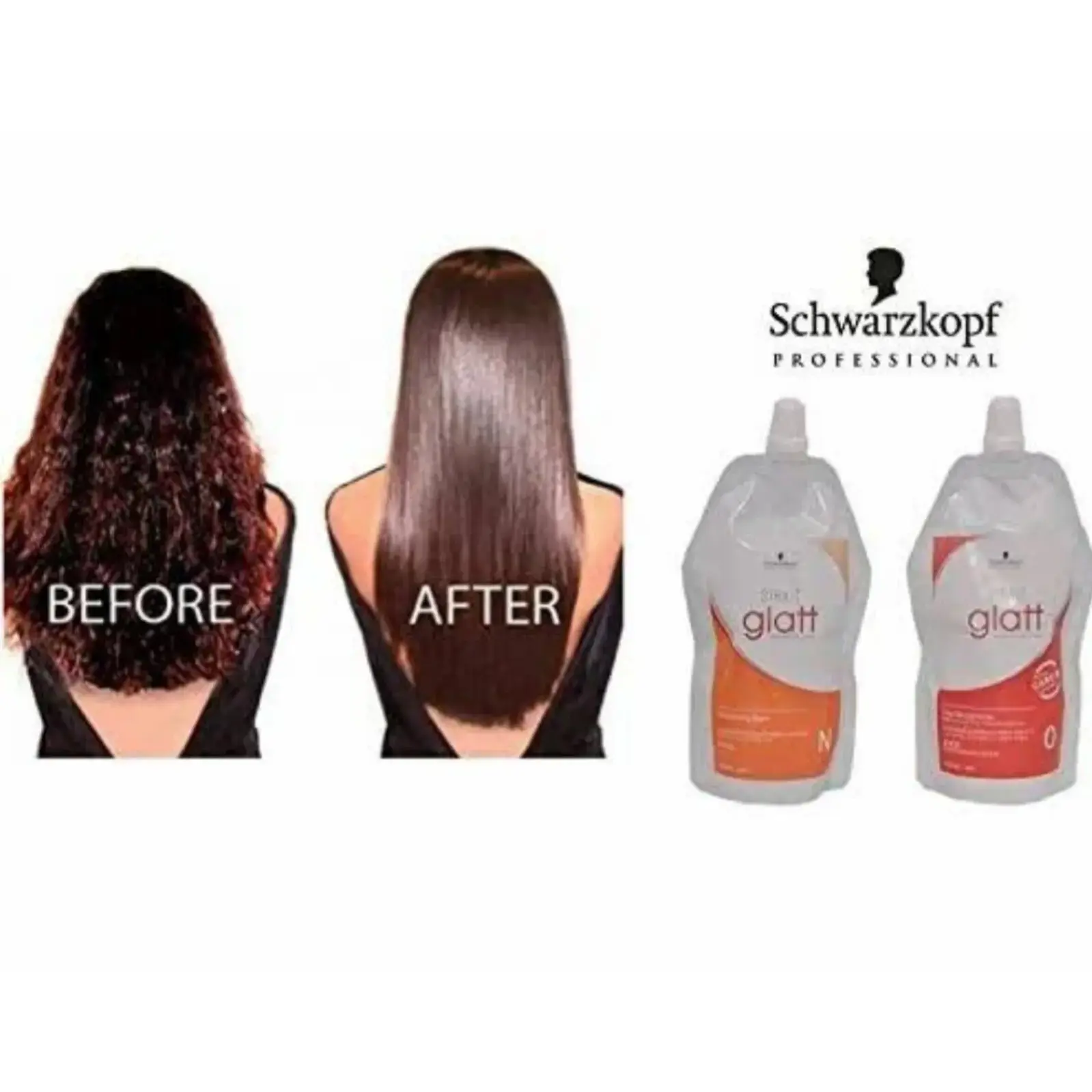 Schwarzkopf Glatt Hair Straightener Cream | Permanent Hair Straightening Kit | Salon-Smooth Keratin Care-2
