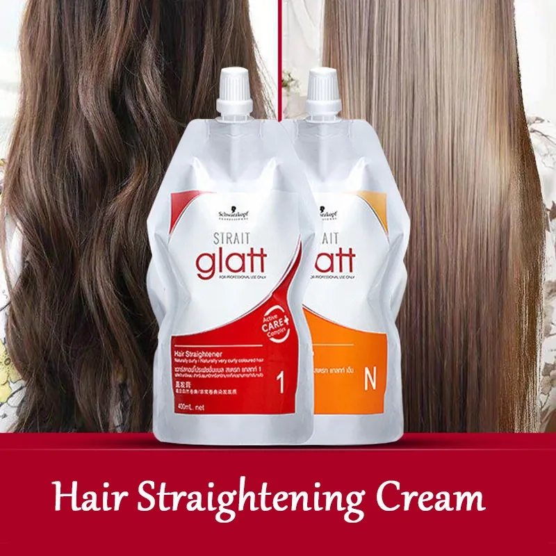 Schwarzkopf Glatt Hair Straightener Cream | Permanent Hair Straightening Kit | Salon-Smooth Keratin Care-3