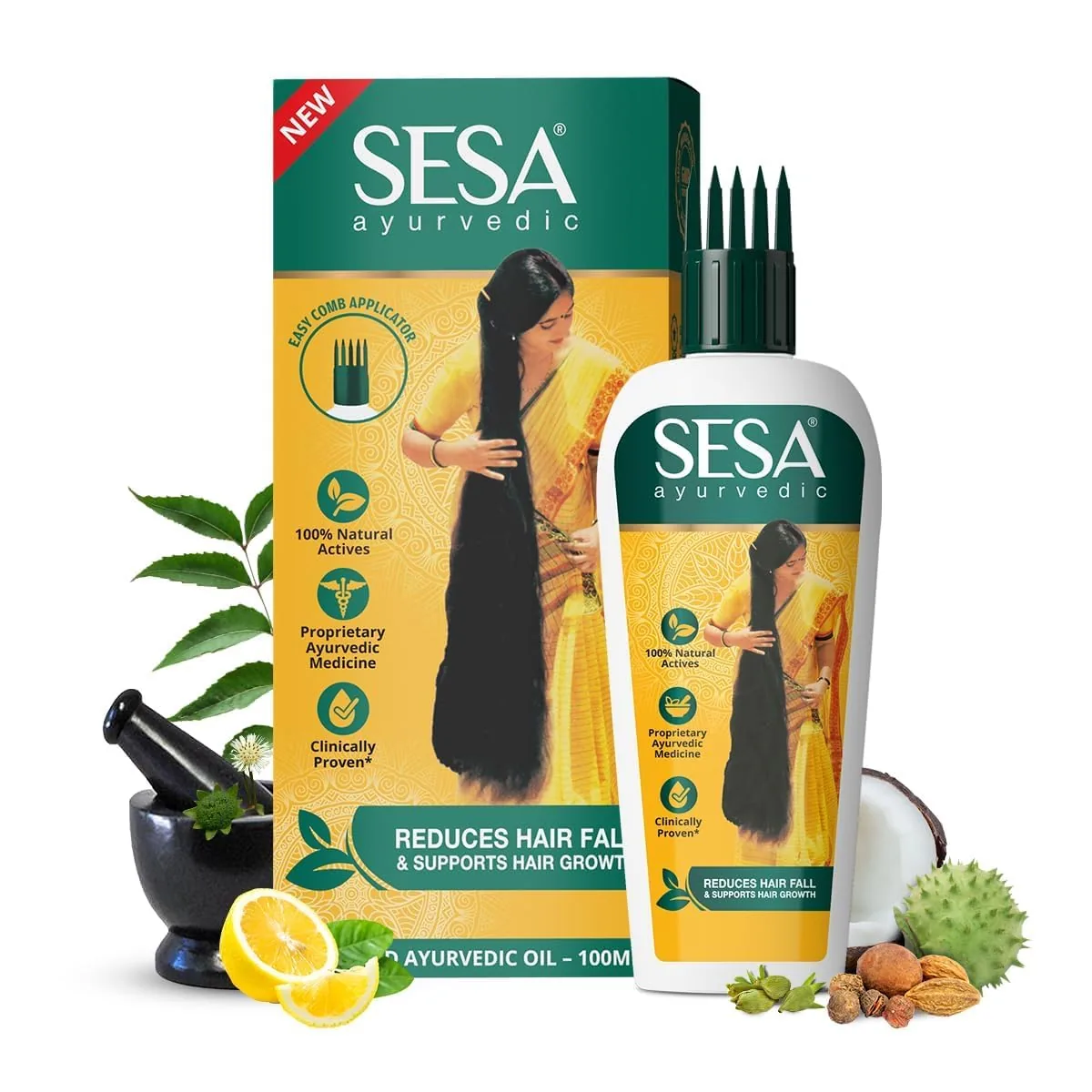 Sesa Ayurvedic Hair Oil | Herbal Scalp Nourishment | Hair Fall Control-1