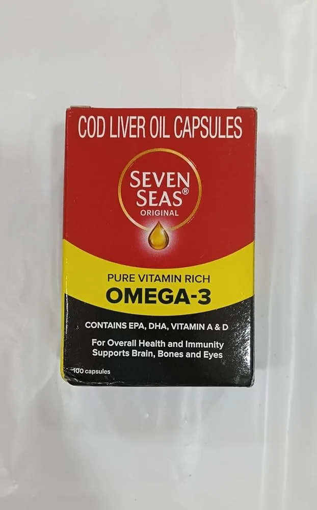 Seven Seas Original Cod-Liver Oil Capsules | Omega-3 Fish Oil Supplement | Daily Immunity and Bone Support-1