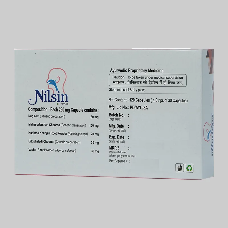 SG Phyto Pharma Nilsin Capsules | Ayurvedic Respiratory Care | Sinusitis & Rhinitis Relief-2