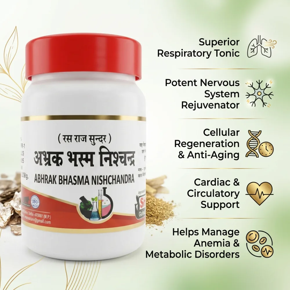 Sharmayu Ayurveda Abhrak Bhasma Nishchandra | Purified Mica Bhasma | Tridosha Balancer & Nervous System Support-2