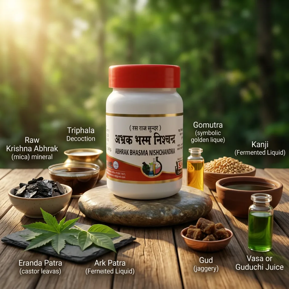 Sharmayu Ayurveda Abhrak Bhasma Nishchandra | Purified Mica Bhasma | Tridosha Balancer & Nervous System Support-3