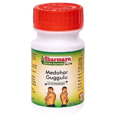 Sharmayu Ayurveda Medohar Guggulu | Herbal Metabolism Support | Traditional Ayurvedic Formula