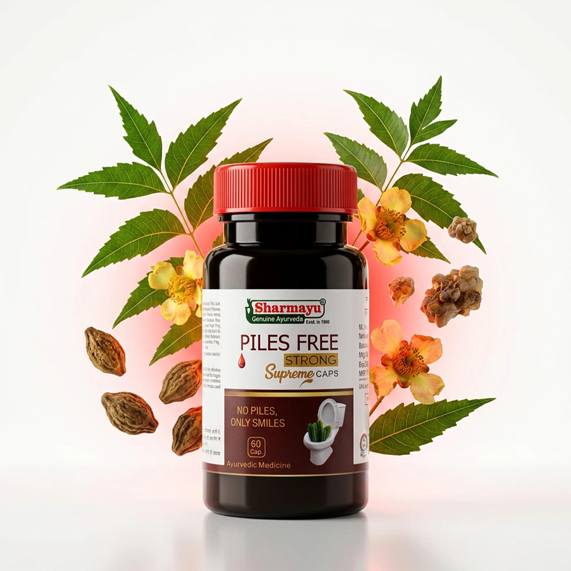Sharmayu Ayurveda Piles Free Strong Capsules | Ayurvedic Hemorrhoid Care | Natural Digestive & Bowel Support-4