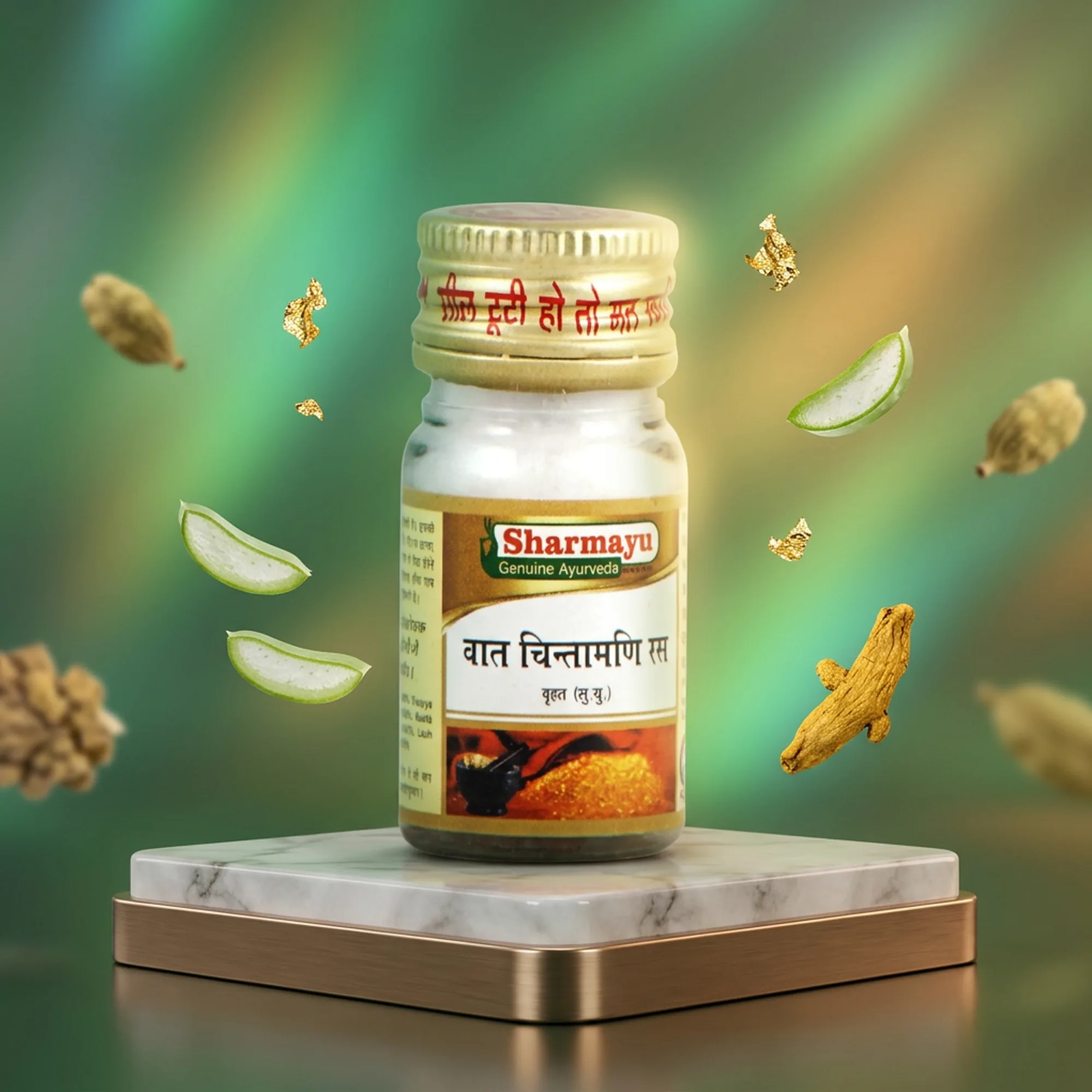 Sharmayu Ayurveda Vat Chintamani Ras Brihat (S.Y.) Tablets | Classical Ayurvedic Vata Balance | Neuromuscular & Joint Support-6
