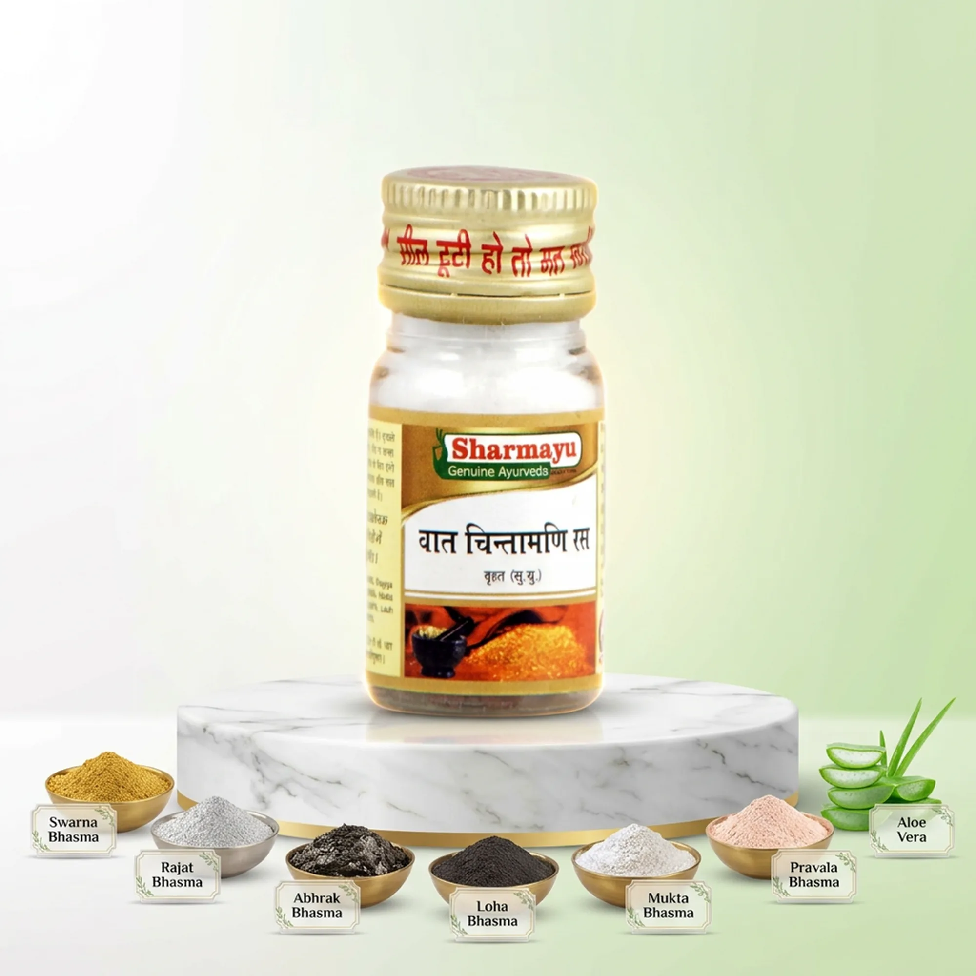 Sharmayu Ayurveda Vat Chintamani Ras Brihat (S.Y.) Tablets | Classical Ayurvedic Vata Balance | Neuromuscular & Joint Support-8