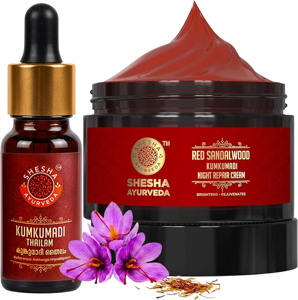 Shesha Ayurveda Kumkumadi Thailam | Ayurvedic Facial Oil | Skin Brightening & Complexion Corrector-2