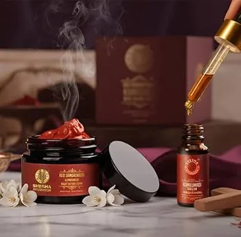 Shesha Ayurveda Kumkumadi Thailam | Ayurvedic Facial Oil | Skin Brightening & Complexion Corrector-3