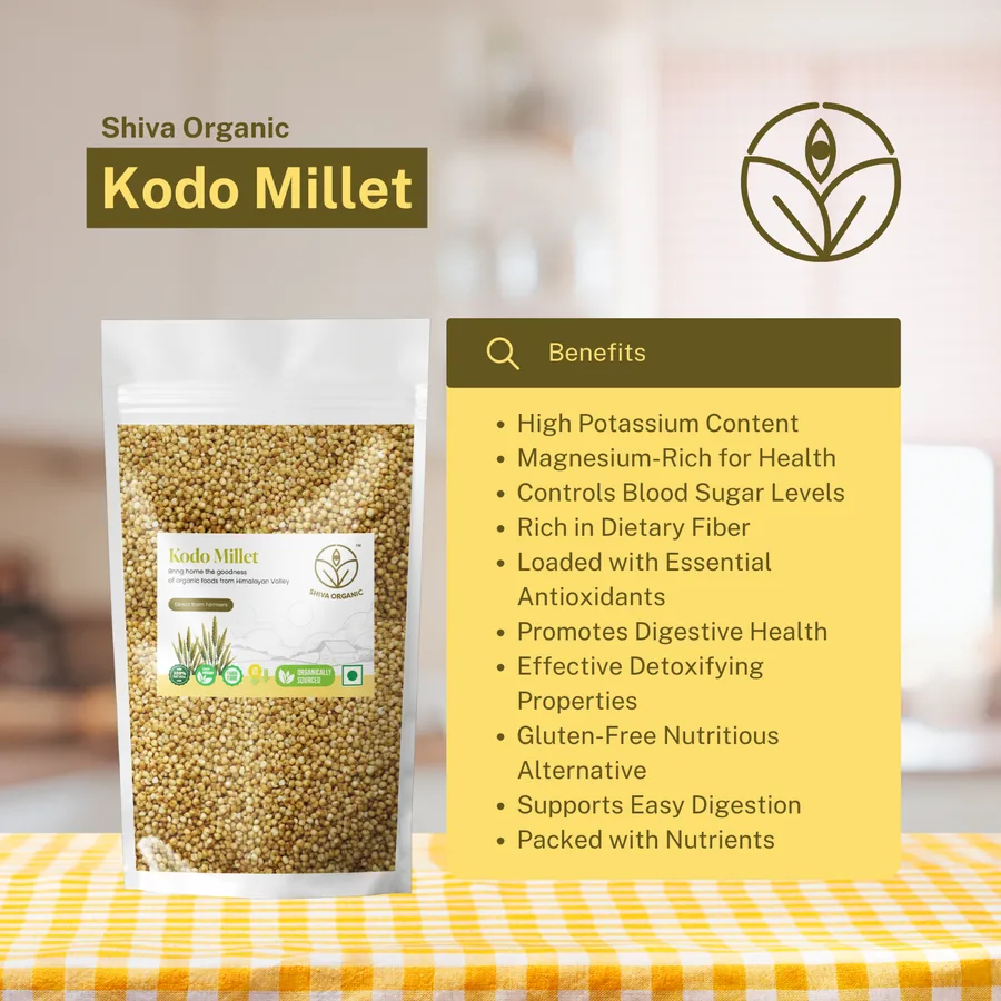 Shiva Organic Kodo Millet | Gluten-Free Ancient Grain | High-Fiber Rice Substitute-1