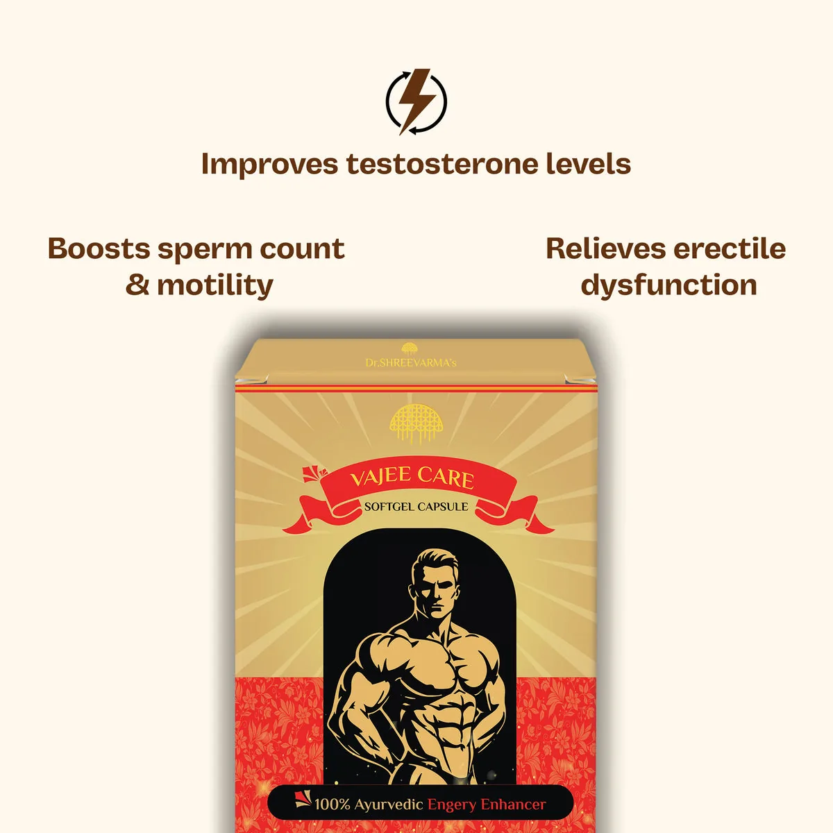 Shreevarma Vajee Care Capsules Men's Wellness | Ayurvedic Herbal Supplement | Natural Vitality Support-5