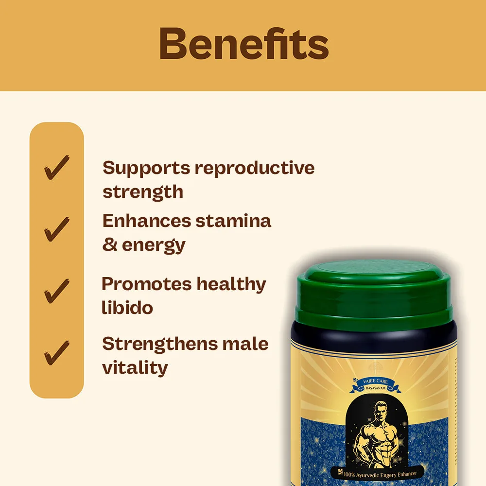 Shreevarma Vajee Care Strong Capsules | Ayurvedic Men's Wellness Supplement | Natural Strength & Vitality Support-6