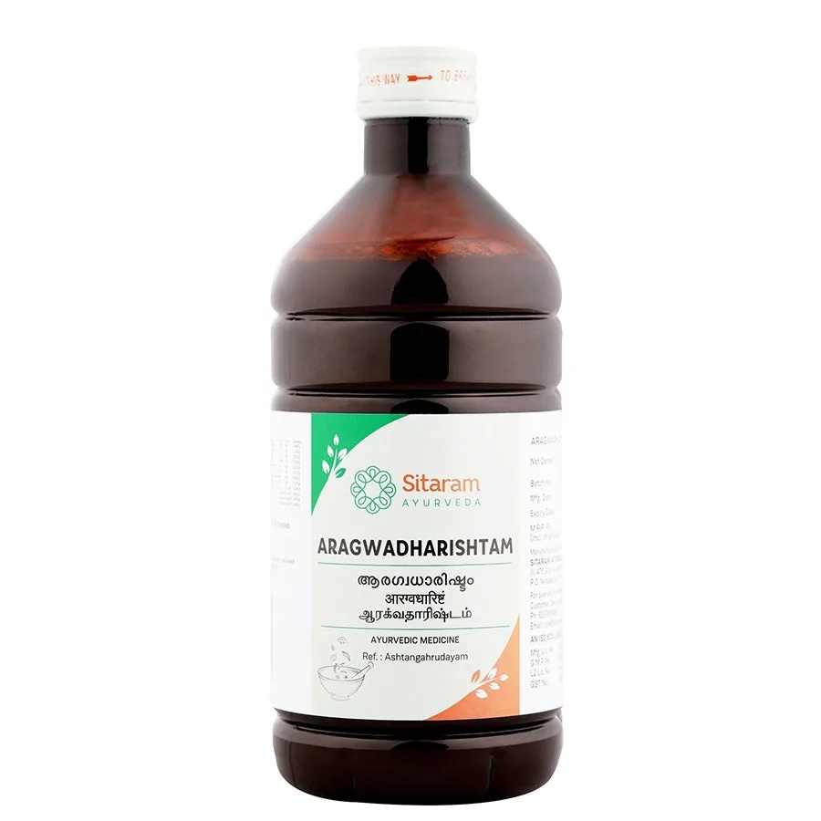 Sitaram Ayurveda Aragwadharishtam Syrup | Natural Skin Tonic | Ayurvedic Blood Purifier-1