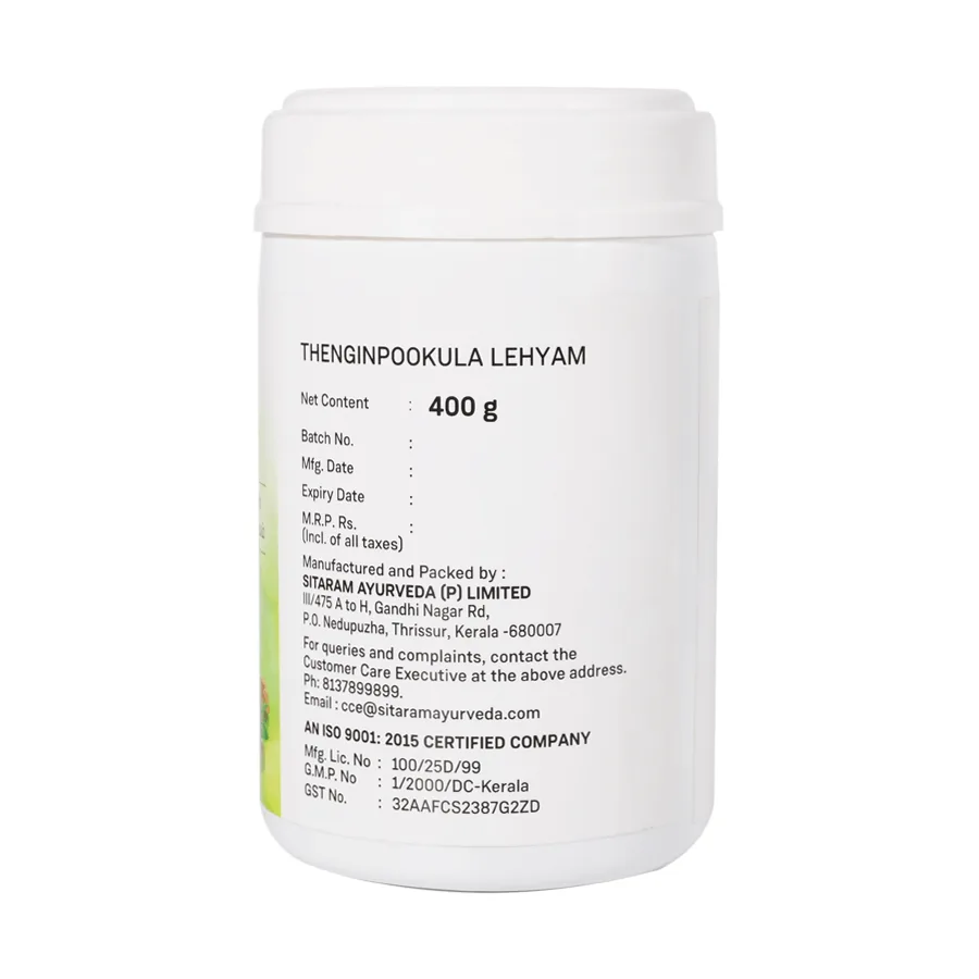 Sitaram Ayurveda Thenginpookula Lehyam | Postnatal Care Tonic | Uterine Strength & Lactation Support-2
