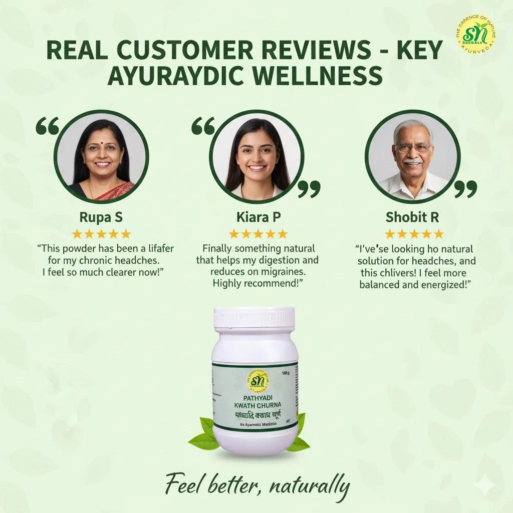 SN Herbals Pathyadi Kwath Churna | Traditional Ayurvedic Decoction Powder | Head Comfort & Immune Support-5