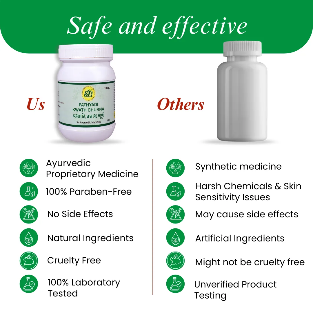 SN Herbals Pathyadi Kwath Churna | Traditional Ayurvedic Decoction Powder | Head Comfort & Immune Support-7