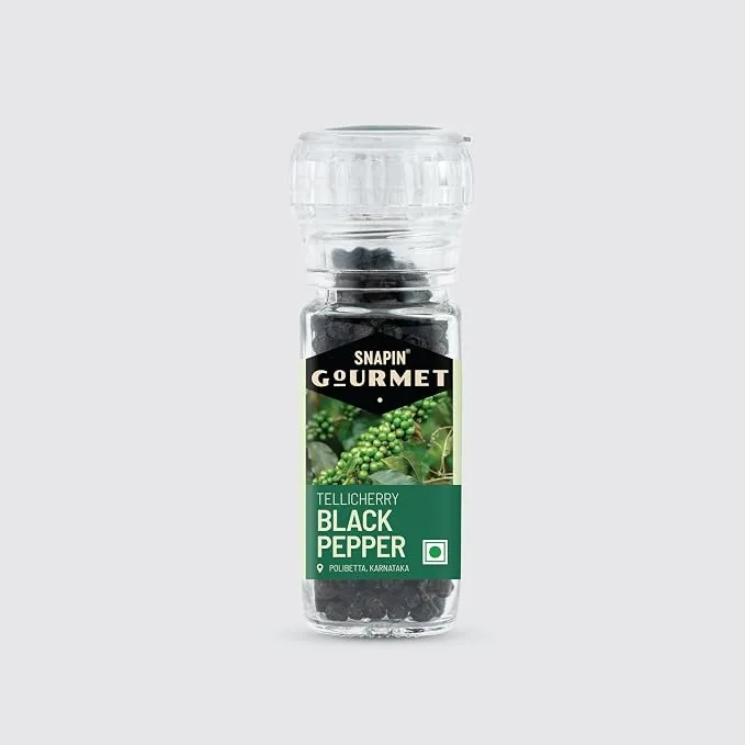 Snapin Tellicherry Black Pepper - Hot Snapin Tellicherry Black Pepper - Hot--50 g