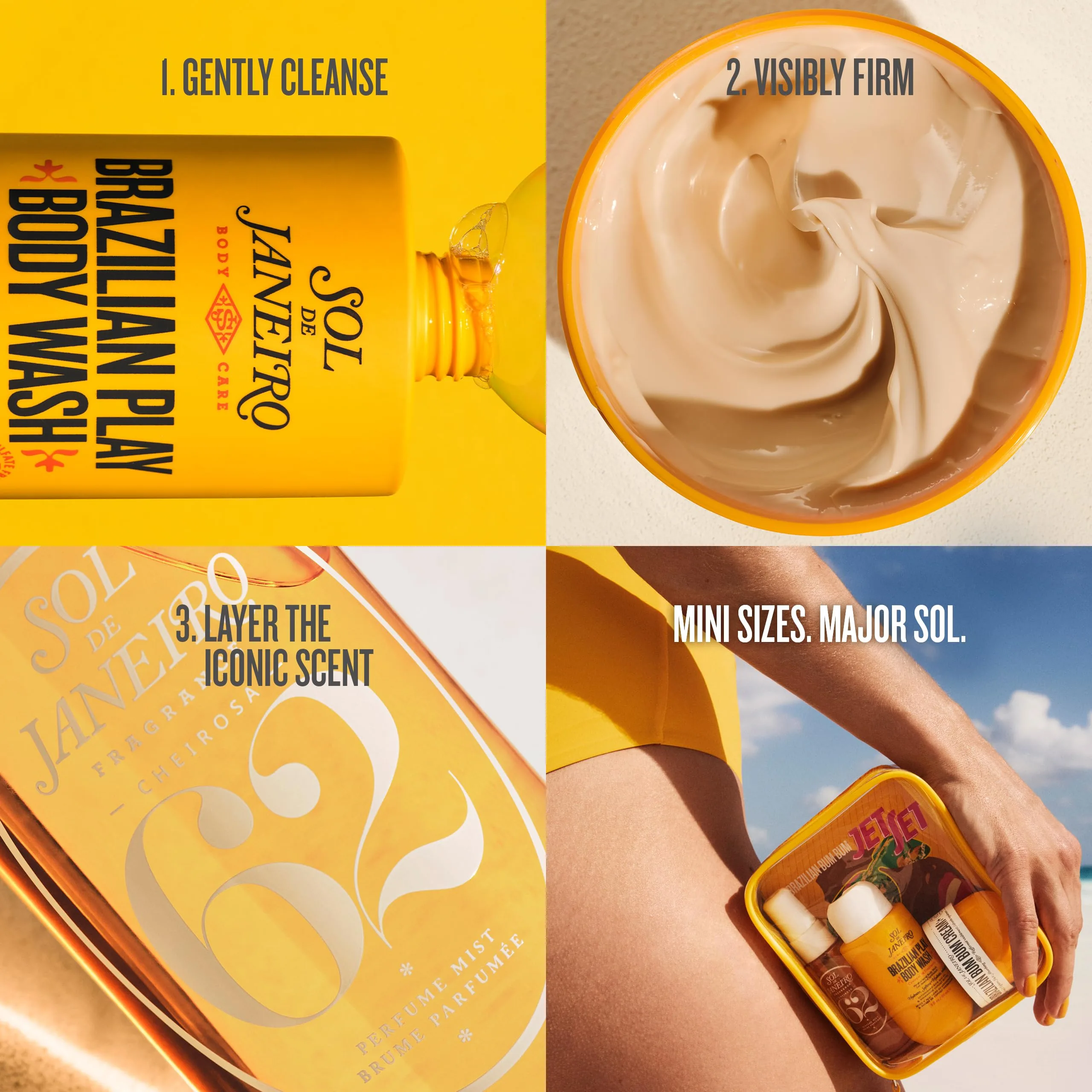 Sol de Janeiro Bum Bum Jet Set | Travel-Ready Body Care Trio | Pistachio & Salted Caramel Scented Minis-1