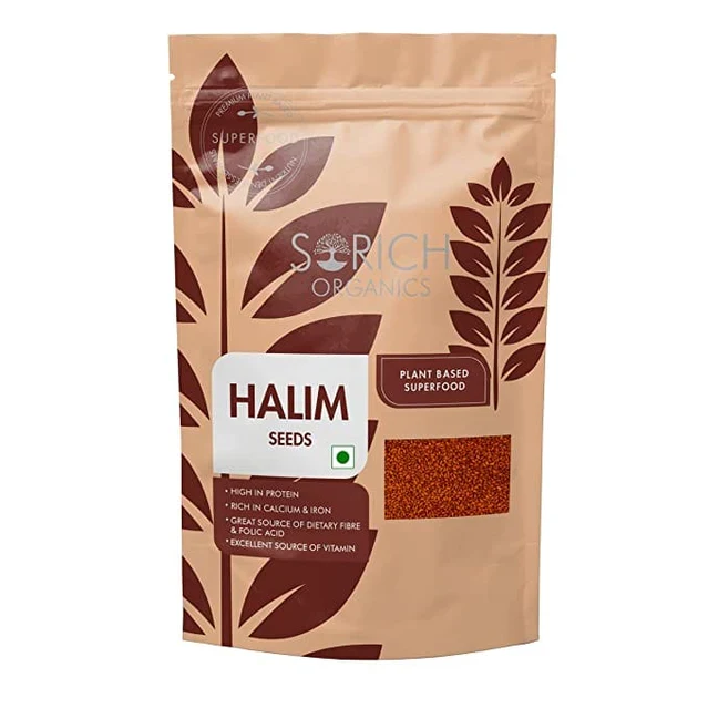 Sorich Organics Raw Halim Seeds | Natural Aliv Seeds | Rich in Iron and Folate-1