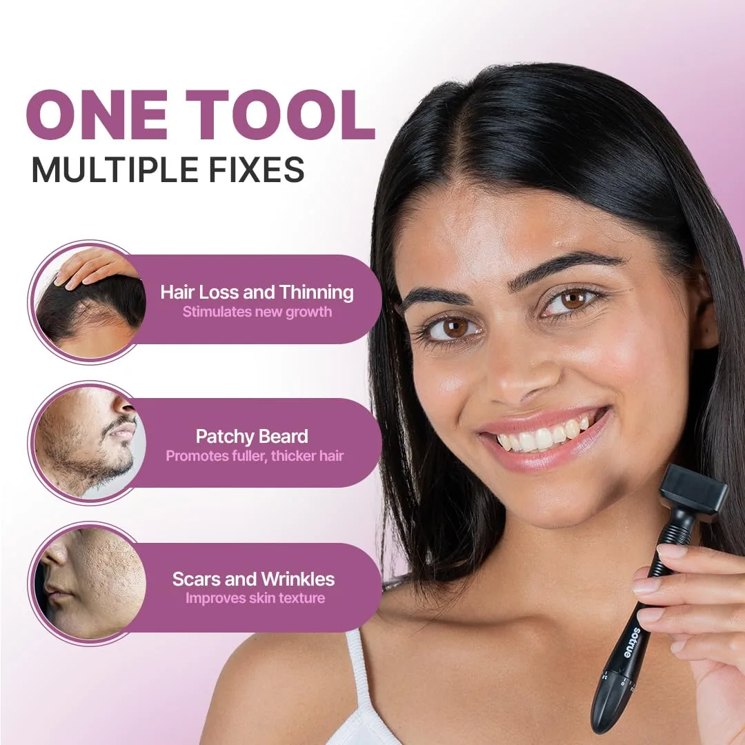 Sotrue Derma Stamp for Hair Growth | Adjustable Microneedling Tool | Scalp and Skin Stimulation-5