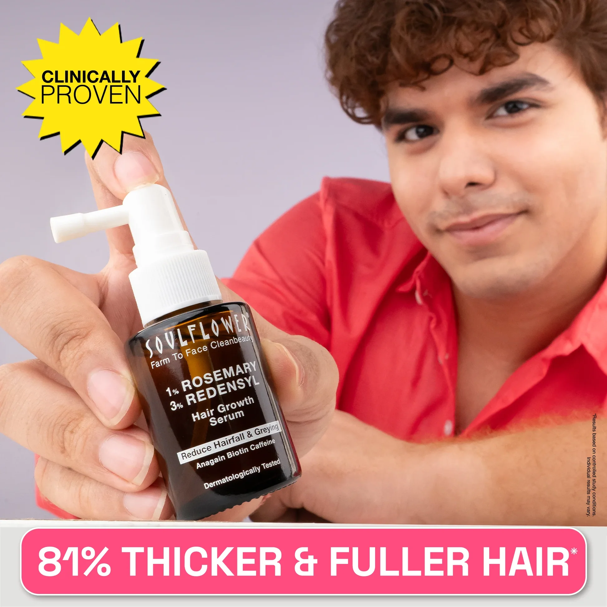 Soulflower Rosemary Redensyl Hair Growth Serum | Scalp Nourishing Formula | For Thicker and Stronger Hair-5