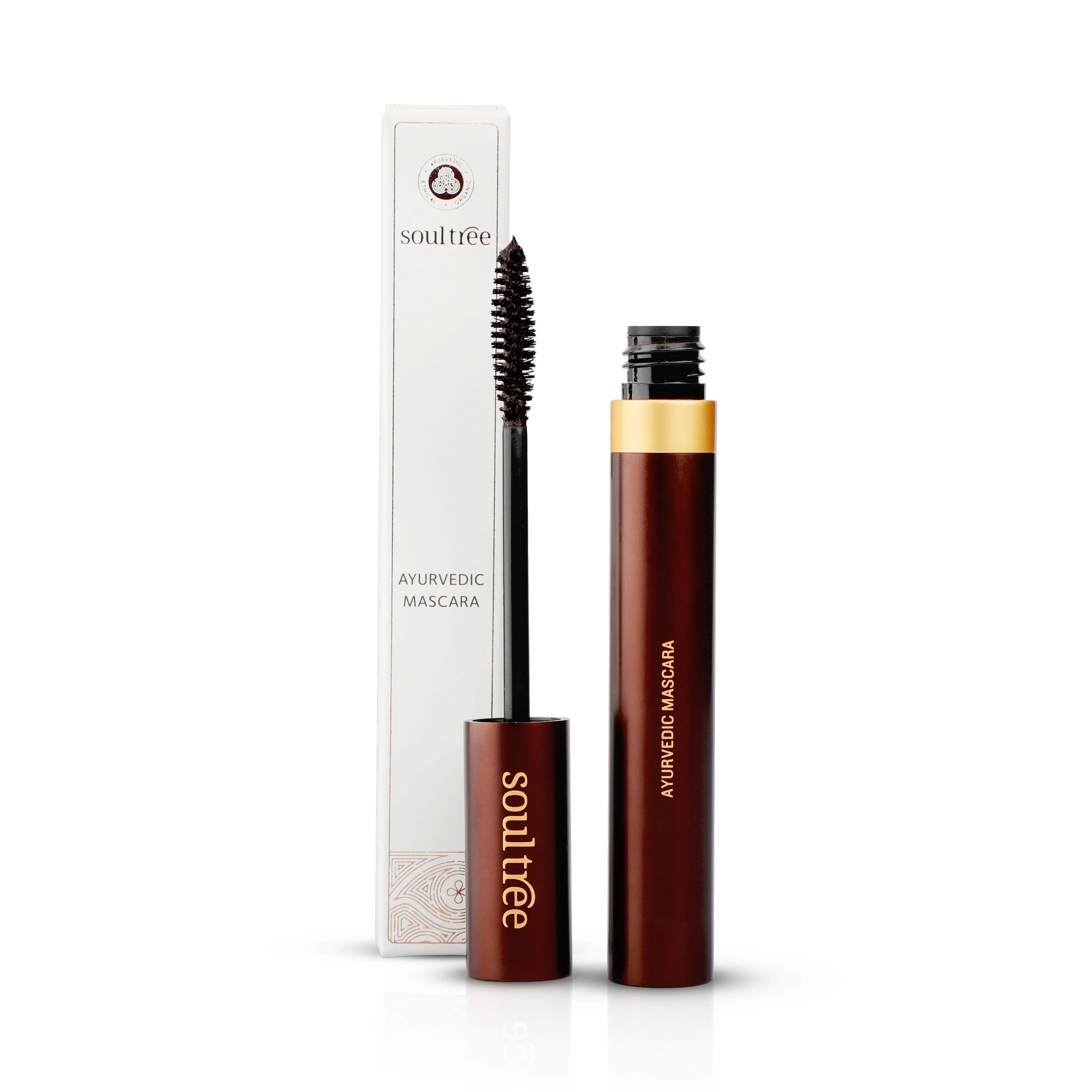Soultree Ayurvedic Mascara Pure Black | Natural Lash Nourishing Makeup | Clump-Free Definition Soultree Ayurvedic Mascara Pure Black | Natural Lash Nourishing Makeup | Clump-Free Definition - 6 gm